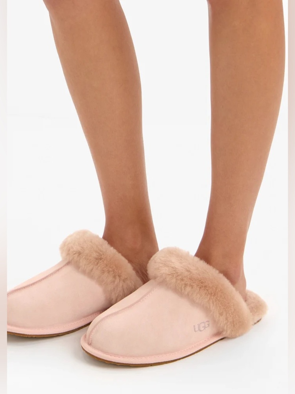 Ugg light pink Scuffette suede slippers 9